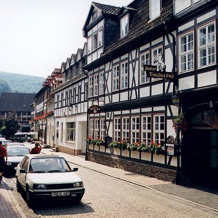 Hotel Garni Weisses Ross Stolberg i. Harz Esterno foto