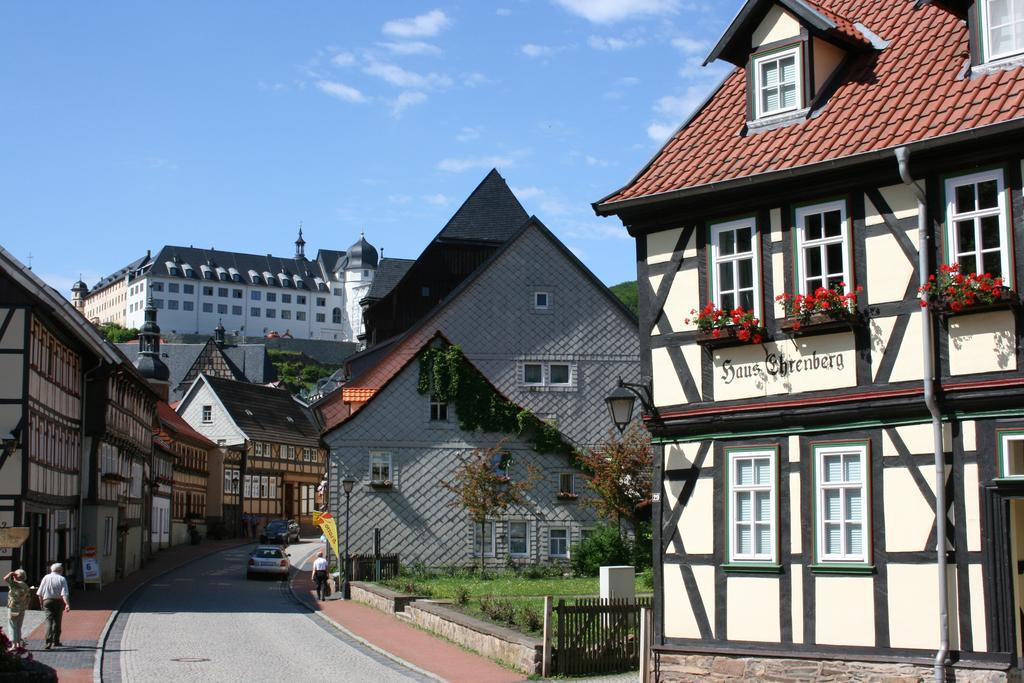 Hotel Garni Weisses Ross Stolberg i. Harz Esterno foto